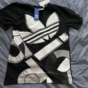 Adidas Kids Black Graphic T-Shirt